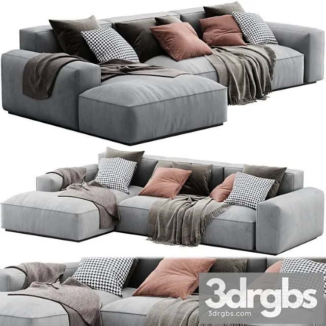Arflex Marechiaro Sofa Chaise Longue 3D Model Download Arflex Marechiaro Sofa Chaise Longue 3D Model Download
