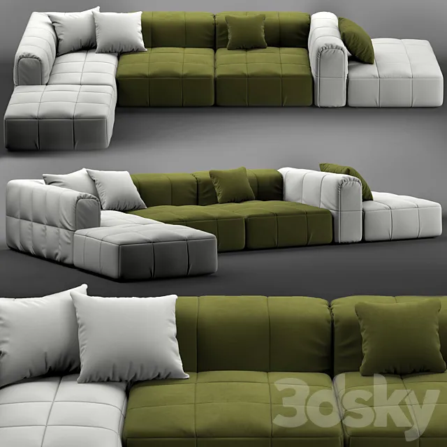 Arflex strips system sofa 3DModel Arflex strips system sofa 3DModel