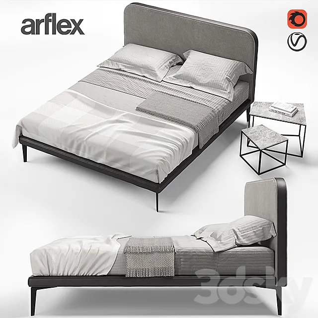 ARFLEX SUITE bed 3D Model