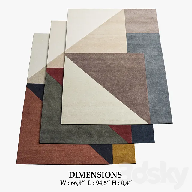 Arguto Rugs_165 3D Model Arguto Rugs_165 3D Model