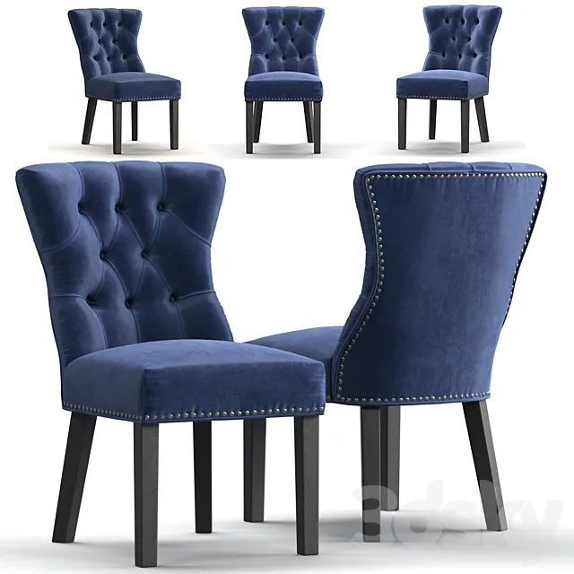 Arhaus Alexis Dining Chair 3D Model Arhaus Alexis Dining Chair 3D Model