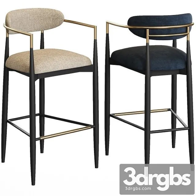 Arhaus Jagger Barstool 3D Model Download