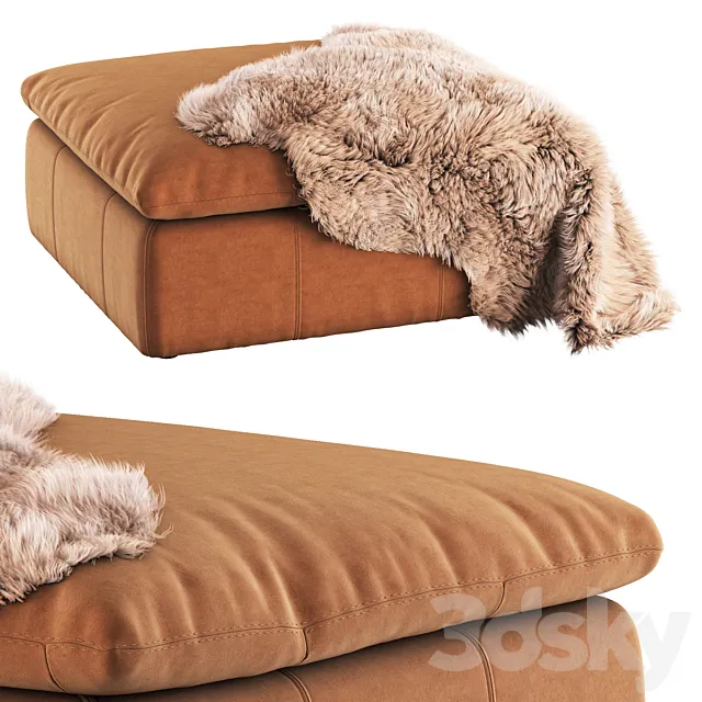 Aria Leather Ottoman by SIXPENNY 3D Model Aria Leather Ottoman by SIXPENNY 3D Model