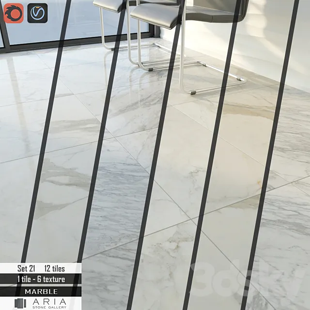 Aria stone Gallery Set 21 3DModel Aria stone Gallery Set 21 3DModel