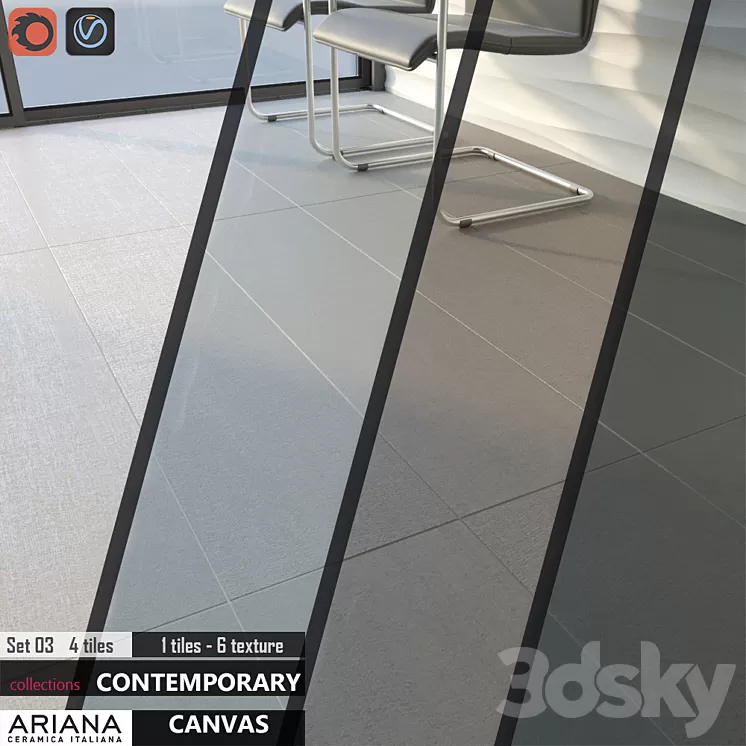 ARIANA CANVAS Set 03 3D Model