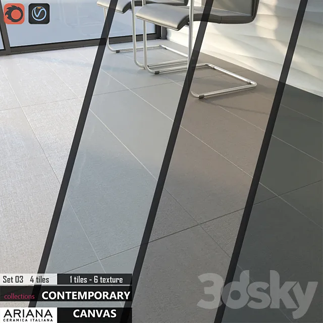 ARIANA CANVAS Set 03 3DModel ARIANA CANVAS Set 03 3DModel