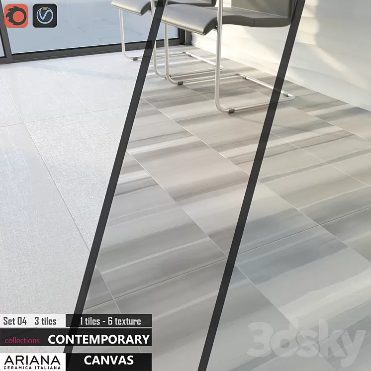 ARIANA CANVAS Set 04 3D Model