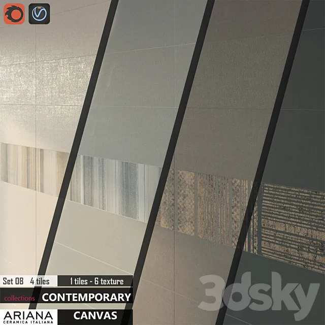 ARIANA CANVAS Set 08 3DModel ARIANA CANVAS Set 08 3DModel