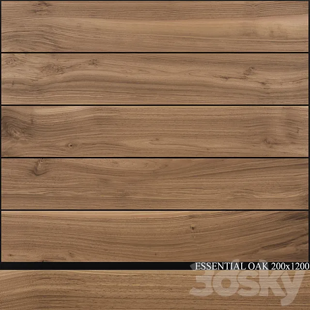Ariana Ceramica Essential Oak 200×1200 3D Model