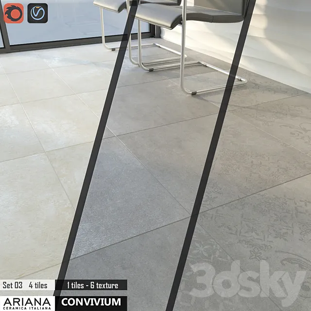 ARIANA CONVIVIUM Set 03 3D Model ARIANA CONVIVIUM Set 03 3D Model