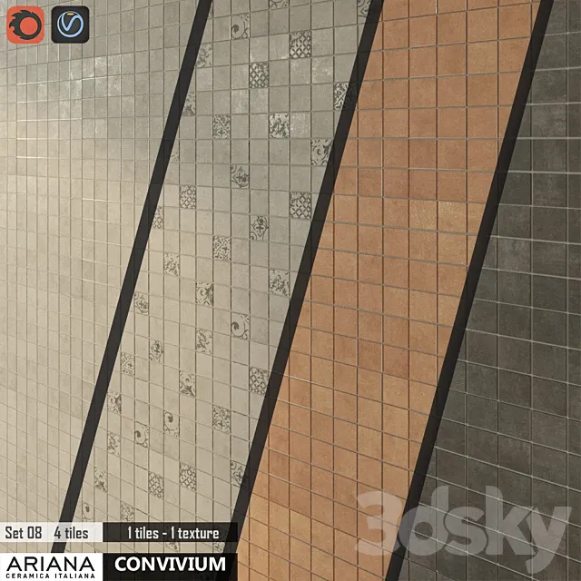 ARIANA CONVIVIUM Set 08 3D Model ARIANA CONVIVIUM Set 08 3D Model