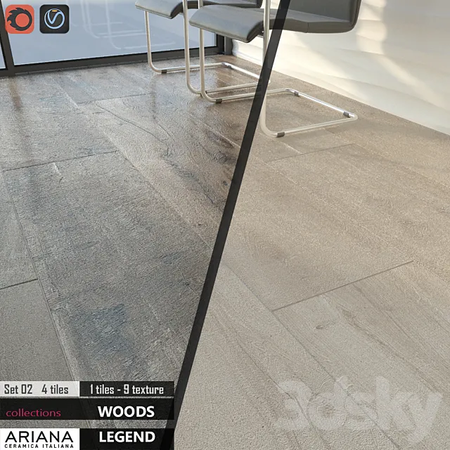 ARIANA LEGEND HAVANA WHITE Set 02 3DModel ARIANA LEGEND HAVANA WHITE Set 02 3DModel