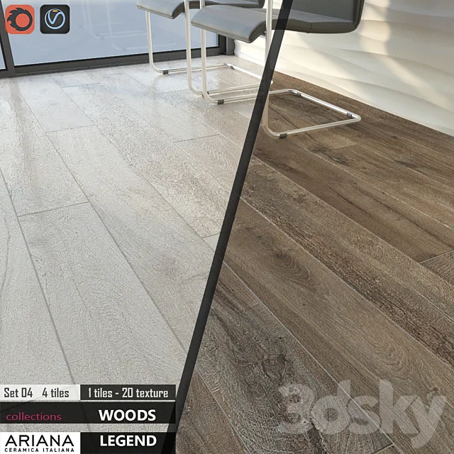 ARIANA LEGEND HAVANA WHITE Set 04 3DModel ARIANA LEGEND HAVANA WHITE Set 04 3DModel