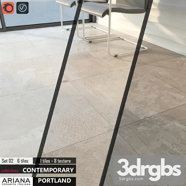 Ariana Portlant Set 02 3D Model Download