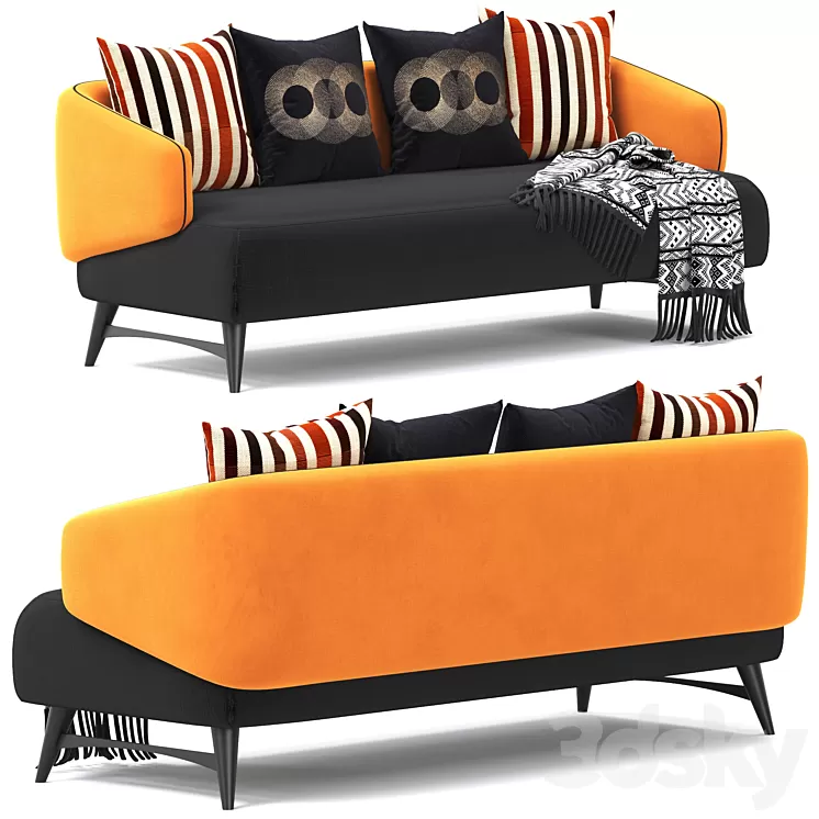 aries by roche bobois sofa 3D Model Free Download
