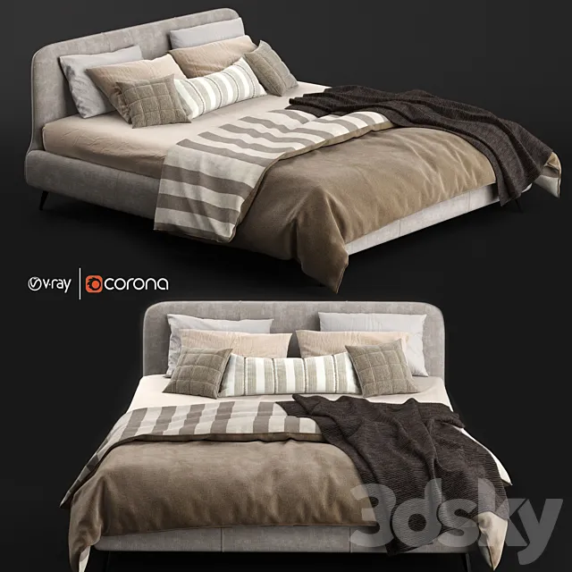 Aris Bed by Ditre Italia 3DModel Aris Bed by Ditre Italia 3DModel