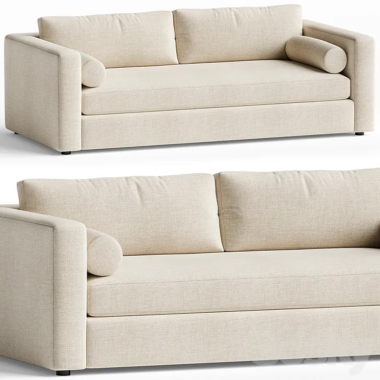 Aris Deep Track-Arm Sofa 3D Model Free Download