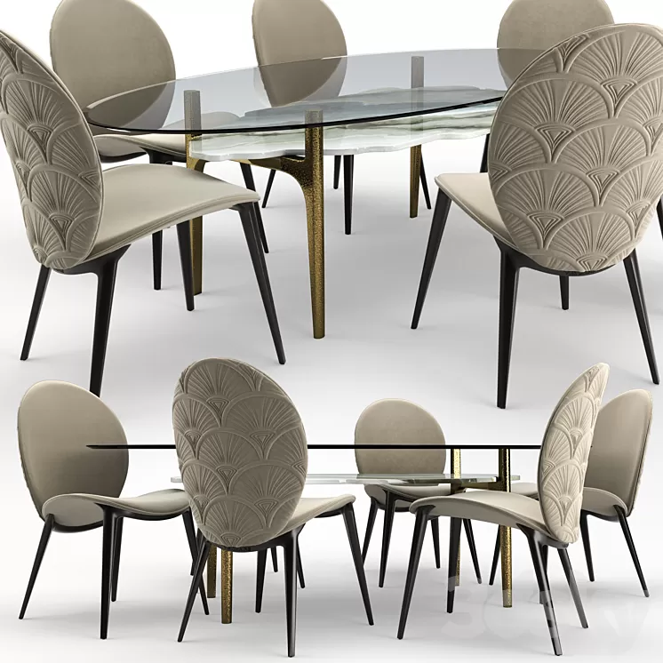 Arkady Dining Room Visionnaire-Home 3D Model