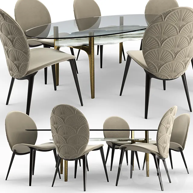 Arkady Dining Room Visionnaire-Home 3DModel