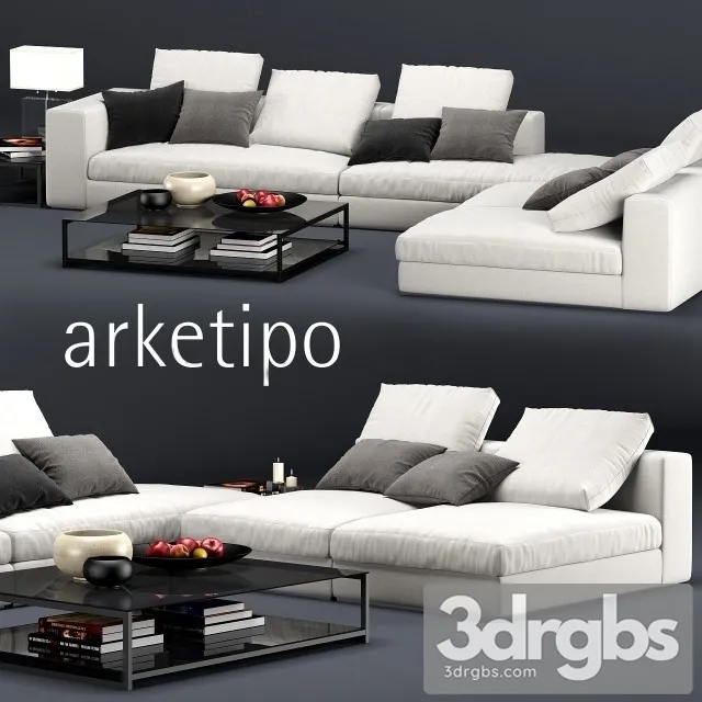 Arketipo Marea Sofa 01 3D Model Download Arketipo Marea Sofa 01 3D Model Download