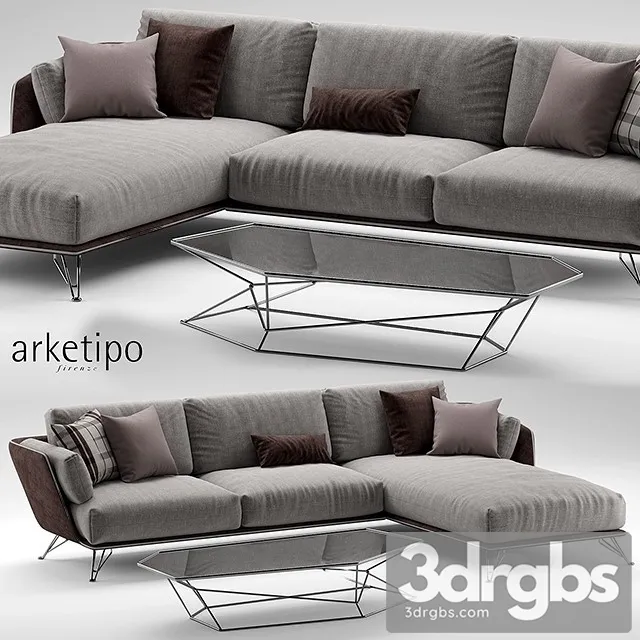 Arketipo Morrison Sofa 01 3D Model Download Arketipo Morrison Sofa 01 3D Model Download