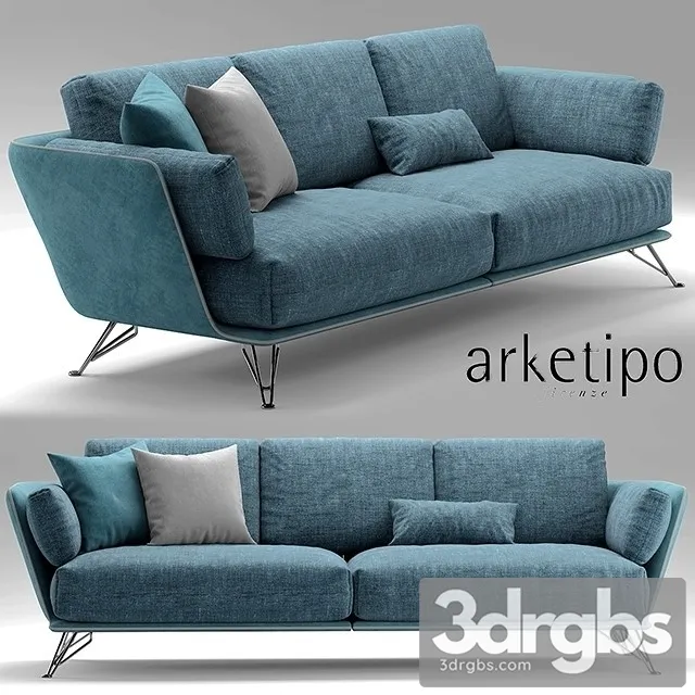 Arketipo Morrison Sofa 02 3D Model Download Arketipo Morrison Sofa 02 3D Model Download