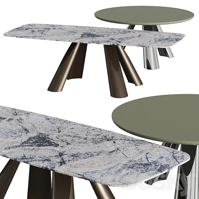 Arketipo Prince Dining Tables 3DModel
