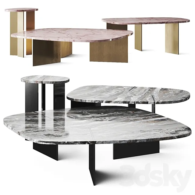 Arketipo Rumors Coffee Tables 3D Model