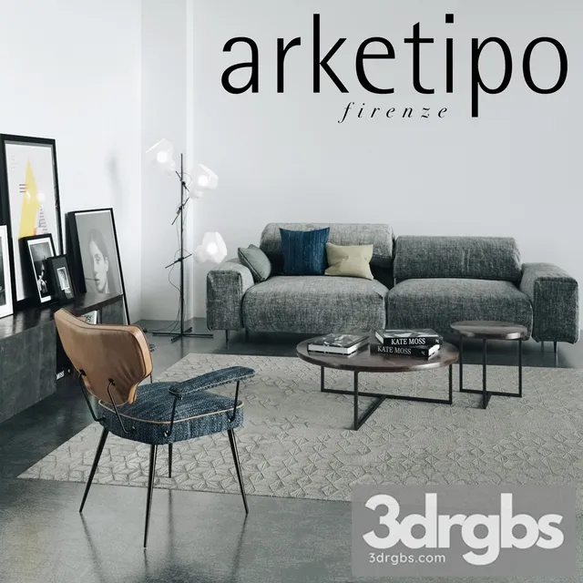 Arketipo Sofa 3D Model Download Arketipo Sofa 3D Model Download