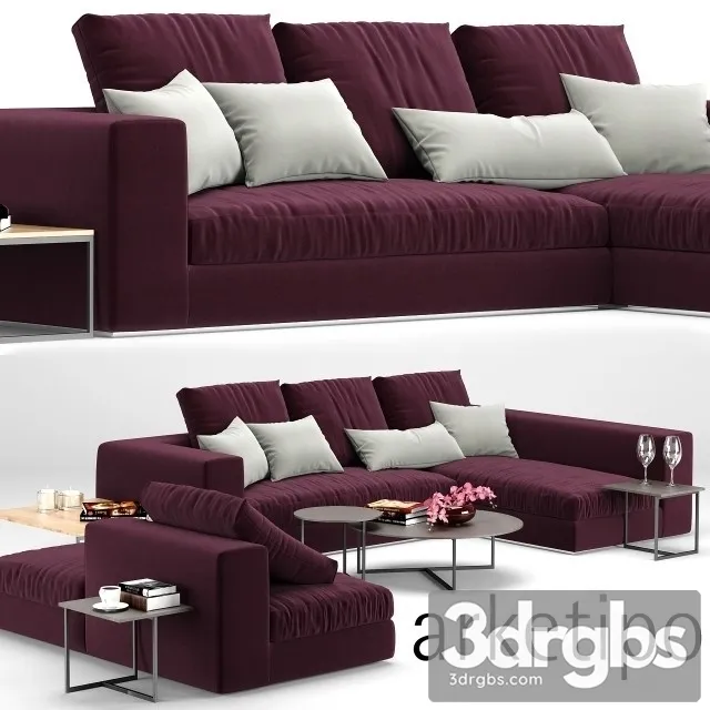 Arketipo Sofa Set 3D Model Download Arketipo Sofa Set 3D Model Download