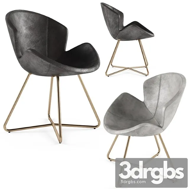 Arketipo victoria leather chair 2 3D Model Download