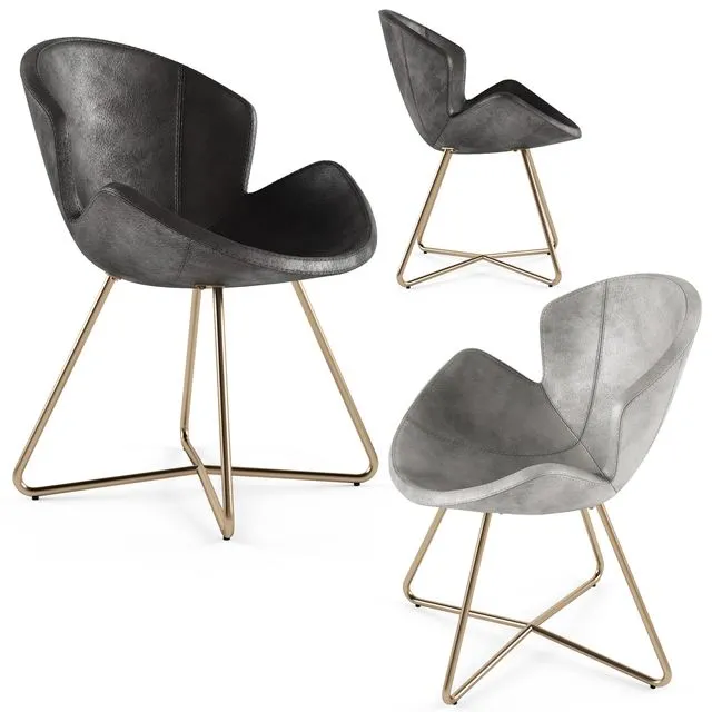 Arketipo VICTORIA Leather chair 3D Model Arketipo VICTORIA Leather chair 3D Model