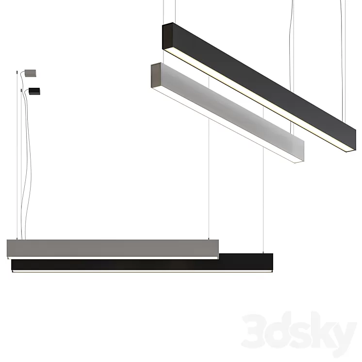 Arkoslight Fifty Ho Suspended Lamp 3D Model Arkoslight Fifty Ho Suspended Lamp 3D Model