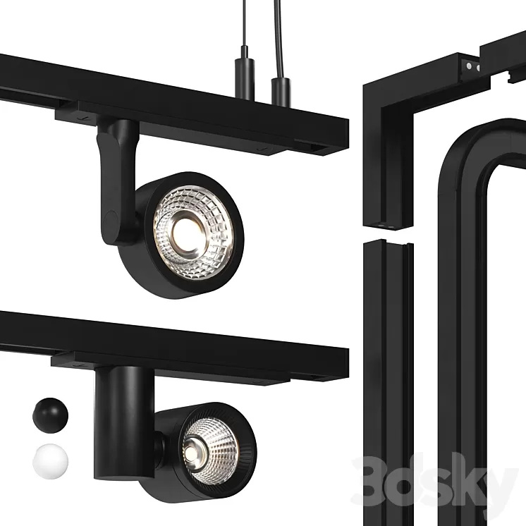 Arkoslight minimal track light 3D Model Free Download