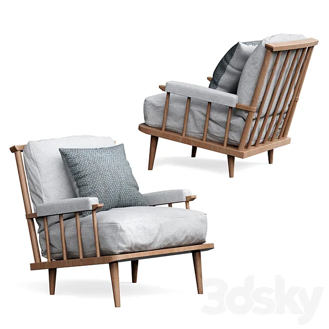 Arm chair-1 3D Model