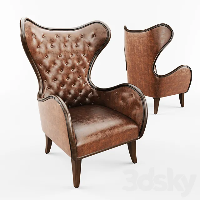 Arm Chair Classic 3D Model Arm Chair Classic 3D Model