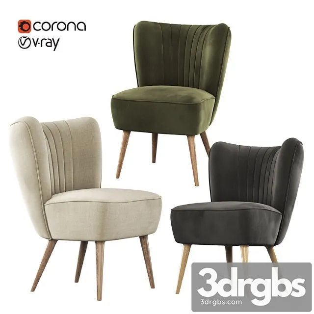 Arm chair Vintage cocktail armchair Arm chair Vintage cocktail armchair