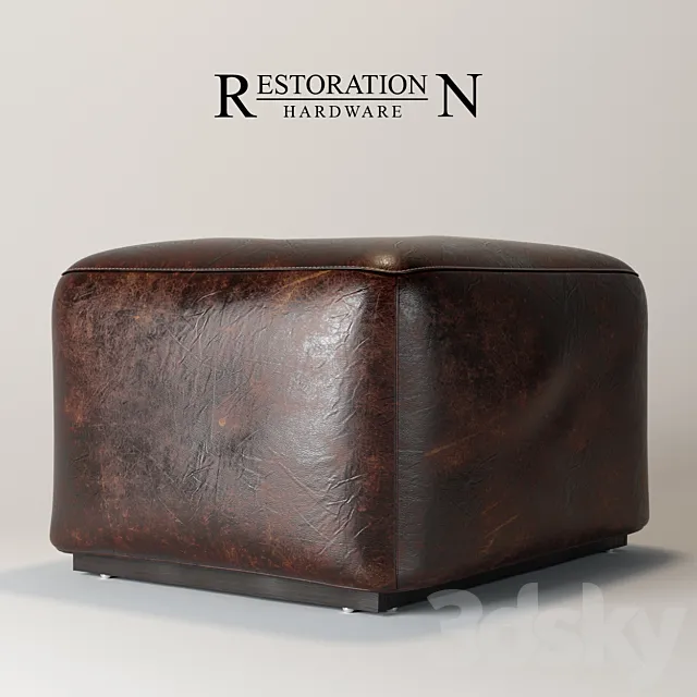 ARM LEATHER OTTOMAN 3DModel ARM LEATHER OTTOMAN 3DModel