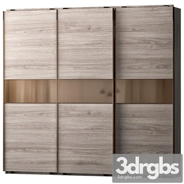 Armadio scorrevole 3 ante 3D Model Download