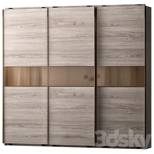 Armadio Scorrevole 3 Ante 3D Model
