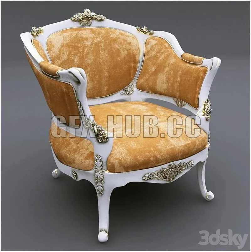 Armchair 002 3D Model Armchair 002 3D Model