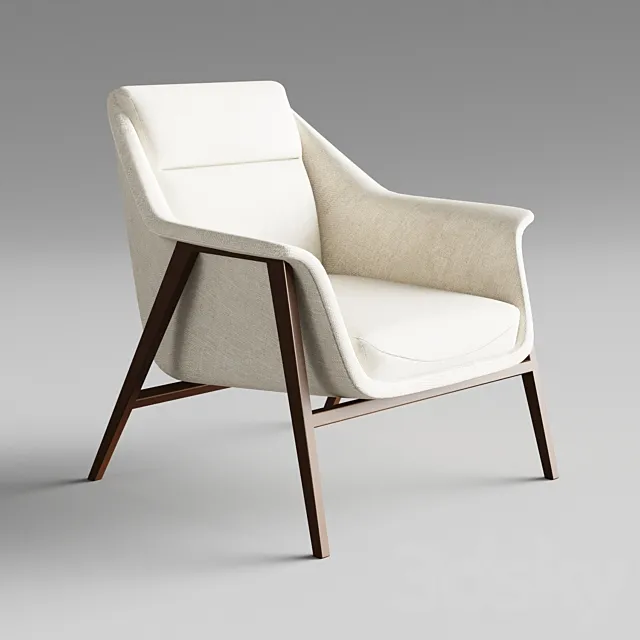 Armchair A129 from Barcelona Design 3D Model Armchair A129 from Barcelona Design 3D Model