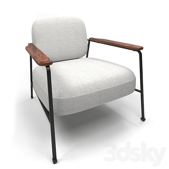 Armchair Abraxas. White 3DModel