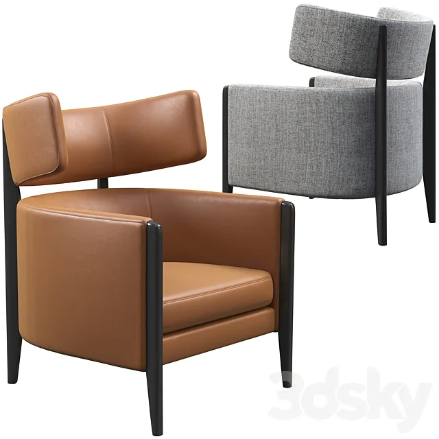 Armchair Adea Garbo 3D Model Armchair Adea Garbo 3D Model