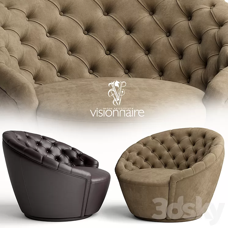 Armchair Agon Visionnaire 3D Model