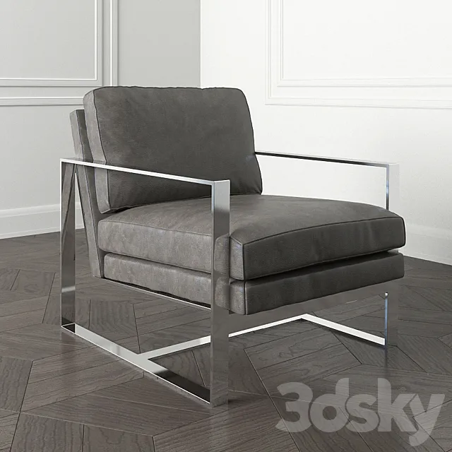 Armchair Alfieri Leather Chair 3DModel Armchair Alfieri Leather Chair 3DModel