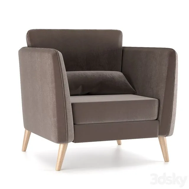 Armchair Alicante 3D Model Armchair Alicante 3D Model