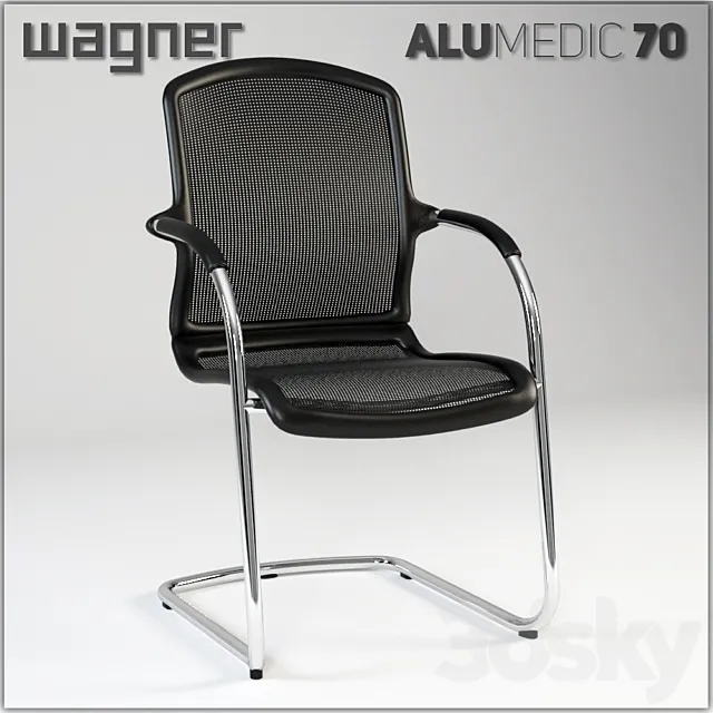 Armchair AluMedic 70 3D Model Armchair AluMedic 70 3D Model