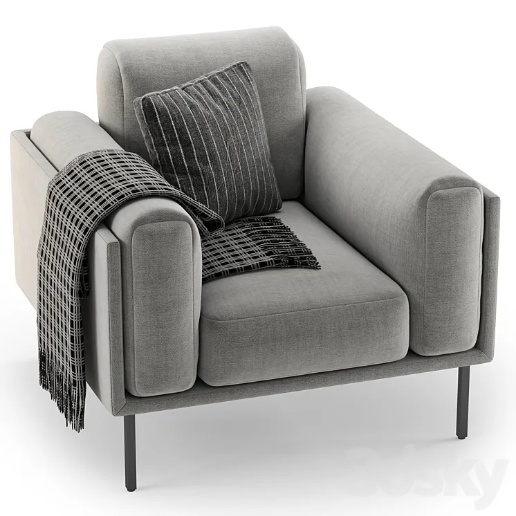 Armchair AMURA GIORGIO 3D Model Free Download