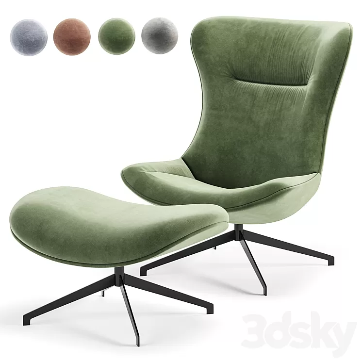 Armchair Amy 3D Model Free Download